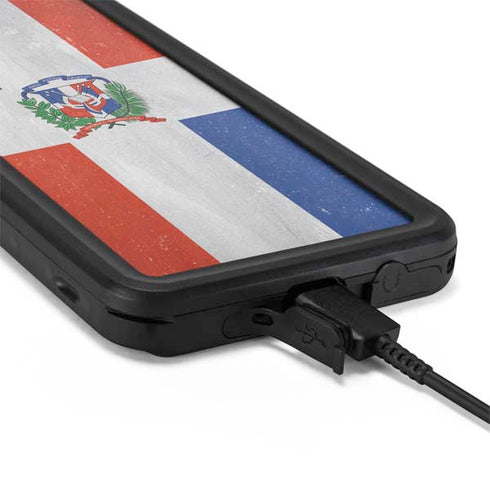 Dominican Republic Flag Distressed Galaxy S20 Waterproof Case